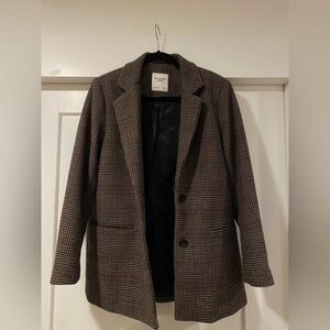 Abercrombie Women's Plaid Blazer Coat